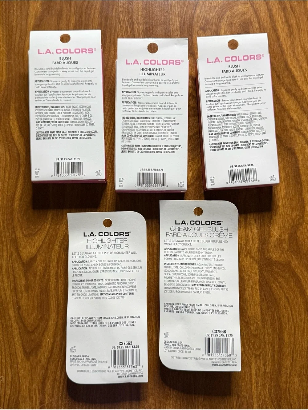 LA Colors Blush/Highlighter Bundle